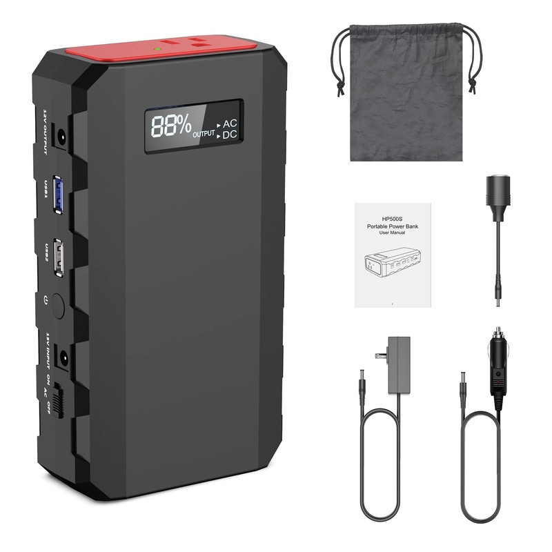 powkey 88Wh Portable Power Station 24000mAh Camping Solar Generator(Solar Panel