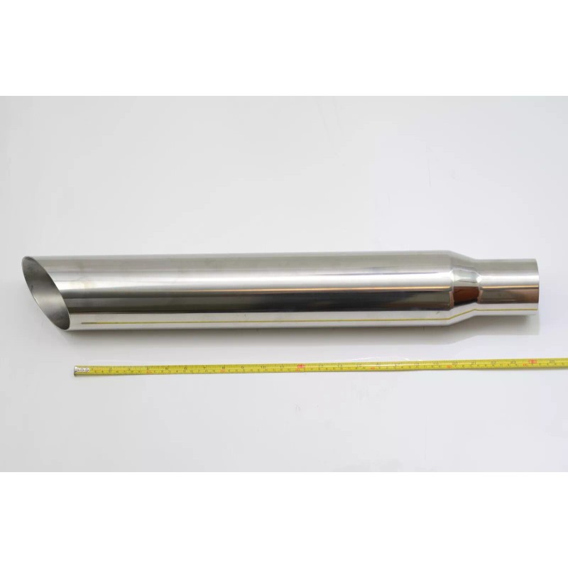 All Out Fab Single straight blast pipe 3" inlet 4"