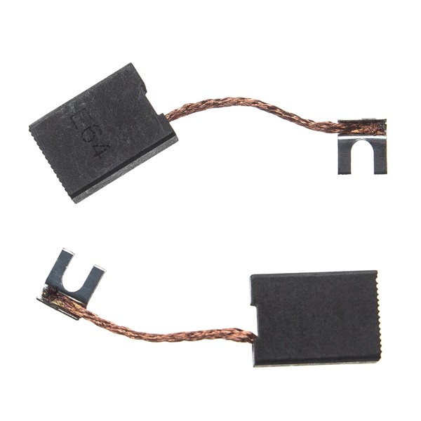 vhbw 2 x Carbon Brushes Motor Carbon Abrasive Carbon 22