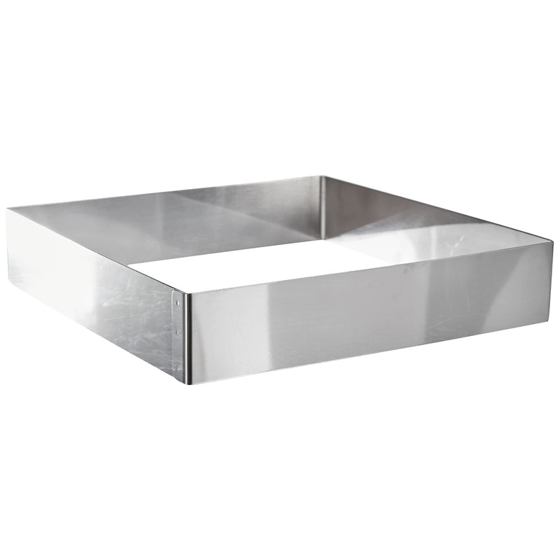 Lacor-68240-ST. STEEL SQUARE PASTRY MOULD 20X20 CMS.