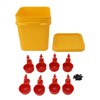 Automatic Chicken Waterer Cup with 12L Handheld Barrel Poultry Drinking