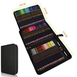 Colouring Pencils Set for Adults and Children, 72 Unique Colours for Drawing and Colouring Book, Optimal Colour Giving Thanks to Special Precision Leads with Soft Texture