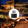 Sevici 3 Prong Light Socket to Plug Adapter 2-Pack, Polarized