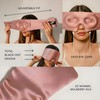 BYDT 100% Natural Silk 3D Eye Mask for Women Men,