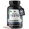 LIFE 360+ Mens Testo Platinum con Creatina Maca L-Arginina |