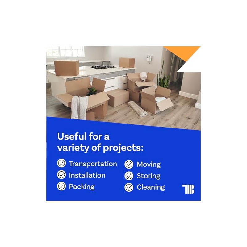 TapeManBlue Multi-Surface Protection Film, 6 inch x 100' Roll, Removable