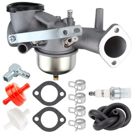 Carbhub 491031 Replacement Carburetor Carb Kit Compatible for 490499 491026 281707 12HP Engines with Spark Plug Fuel Filter
