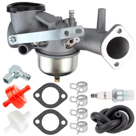 Carbhub 491031 Replacement Carburetor Carb Kit Compatible for 490499 491026 281707 12HP Engines with Spark Plug Fuel Filter