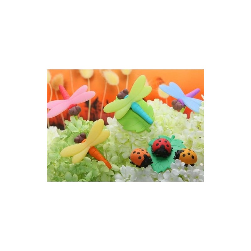 IWAKO orange dragonfly eraser from Japan
