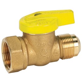 Homewerks, 3/4-Inch FIP x 15/16-Inch FL, Color VGV-1LH-R4B Premium Gas Ball Valve, Female Thread x Flare, Brass