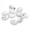 STOBOK 10pcs Oval Howlite Stone Supplies for Jewelry Craft Making