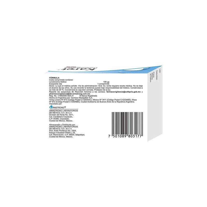 Karet Comprimido 100 Mcg, 50 Comprimidos