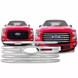 Coast to Coast International 2015-2017 Ford F150 XLT/XL Imposter CCI GI131 5 Bar Style Grille Insert Overlay