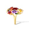Santuzza Colorful Enamel Flower Ladybug Butterfly Cocktail Rings 925 Sterling