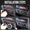 Xomzema 3PCS Upgraded AC Knobs for Jeep Wrangler 1999-2006 Accessories,Air