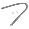 ZTUOAUMA 24mm 1M Length Double 304 Stainless Steel Exhaust Pipe