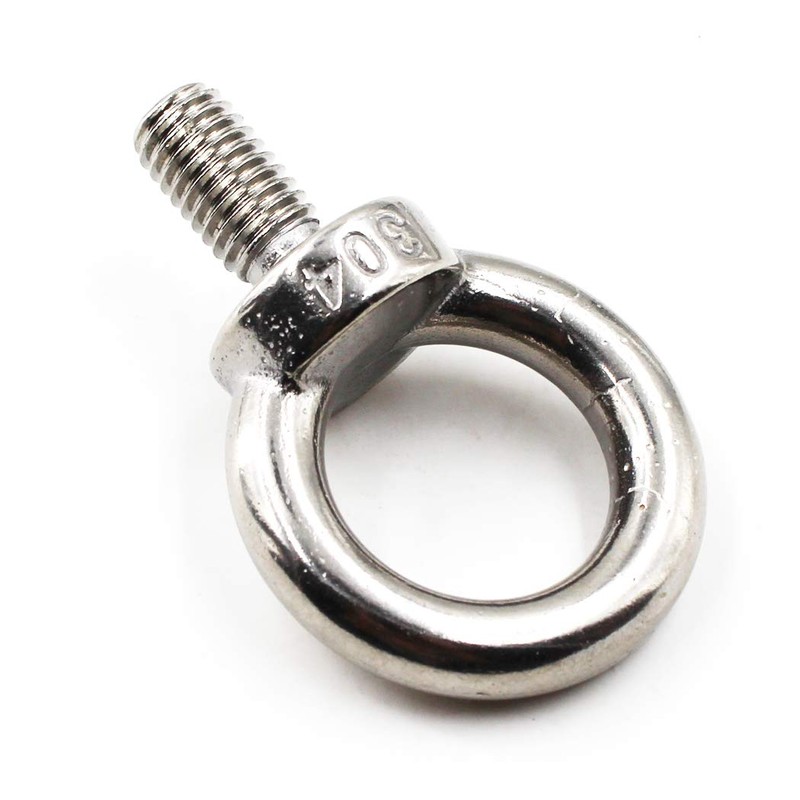 M8 Ring Shape Lifting Threaded Eye Bolt 304 Stainless Steel