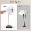Evolvegoods Matte Black Toilet Paper Holder Stand, Free Standing Toilet
