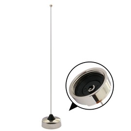 Replacement VHF Antenna (136-155MHz) NMO Mount, 39 Inch for Car, Truck, Bus Radios - Stainless Steel Whip & TPU Base, Mobile Radio Antenna