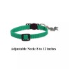Green Cat Collar Green Shamrock Charm Safety Breakaway Adjustable Neck