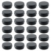 heavenlife Aluminium Tins Empty Round Black 24 Pieces Cosmetic Tin