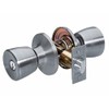 Master Lock TUO0115 Tulip Door Knob with Lock, Satin Nickel