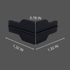 Whalen Post Insert Corner Connector for Shelving Costco, Black