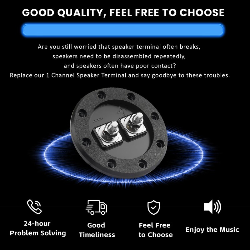 1 Channel Speaker Terminal Compatible with SMD Heavy Duty Speaker,AZ-70,M8