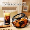 Hemobllo Coffee Pod Holder: Metal Large Capacity Coffee Capsule Pod