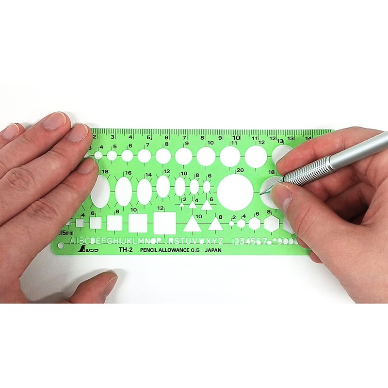 シンワ測定(Shinwa Sokutei) テンプレート 一般総合定規 66022