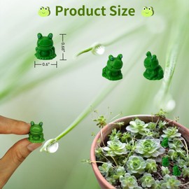 DoubleWood Mini Frogs Figurine Set, 100 Pieces, Green Plastic Miniature Frogs Tiny Animals Miniature Figures Garden Decor (100PCS)
