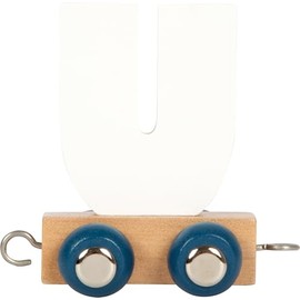 small foot 12591 Polar U Wooden Letter Train, Wooden Train Can Be Individually Combined, for Decorating and Gifting