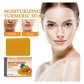 Fweaad Barra De Jabón O Turmeric Para Rostro Y Cuerpo, Piel