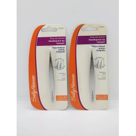 Sally Hansen Stray Hair Beware-Needle Point Tip Tweezers ( 2 PACKS )