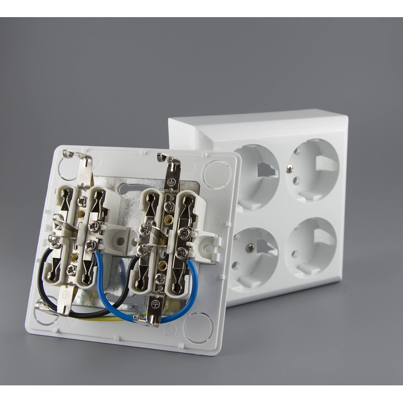 Surface-mounted Sockets Schucko Sockets 2-way, 3-way or 4-way