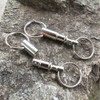 AUFODARA Key Ring Pull-Apart Quick Release Keychain Keyring Metal (Set
