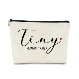 JFEHBFL Tiny Human Tamer Bag Gifts for Women, Makeup Bag for Teacher Appreciation Gift, Cosmetic Bag Travel Pouch