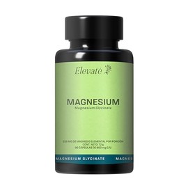 Glicinato de Magnesio | 90 Cápsulas con 800 mg por Porción | Suplemento de Alta Absorción y Relajación Nocturna con Magnesium Glycinate | Hombres y Mujeres