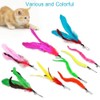 YJSPARKK 13PCS Cat Feather Toys,Interactive Cat Teaser Toy,2 Retractable Wands