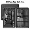 24-Piece Manicure & Pedicure Nail Care Set – Stainless Steel