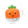 CHILDWEET Carrot Shaped Kitchen Timer Mechanical Cooking Countdown Tool for