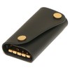 IL BISONTE SKH115 PV0039 BK255B Key Case, Key Holder, Black,