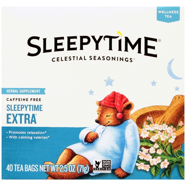 Celestial Seasonings Tea Wellness Sleepytime Extra 40 Bag (Pack Of