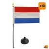 AZ FLAG Pack of 10 Mini Luxembourg Table Flags 6"