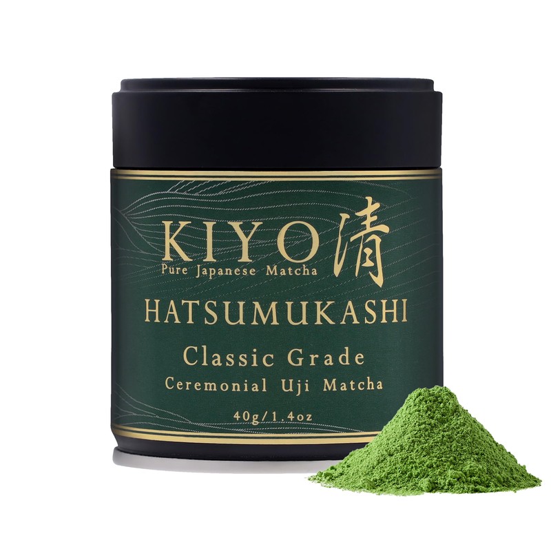 Kiyo Matcha Matcha ceremonial Hatsumukashi Uji de grado clásico polvo