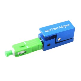 Fiber Optic Adapter FC/SC/LC APC Square Type Bare Fiber Adapter Coupler for Fiber Emergency Repair and Connection (SC/APC)