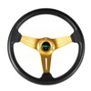 RASTP Universal Racing Steering Wheel 13.8”/350mm 6 Bolts Grip Vinyl
