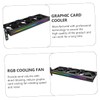 TEHAUX 5v Graphic Card Cooler RGB Lighting Pin Air Cooling
