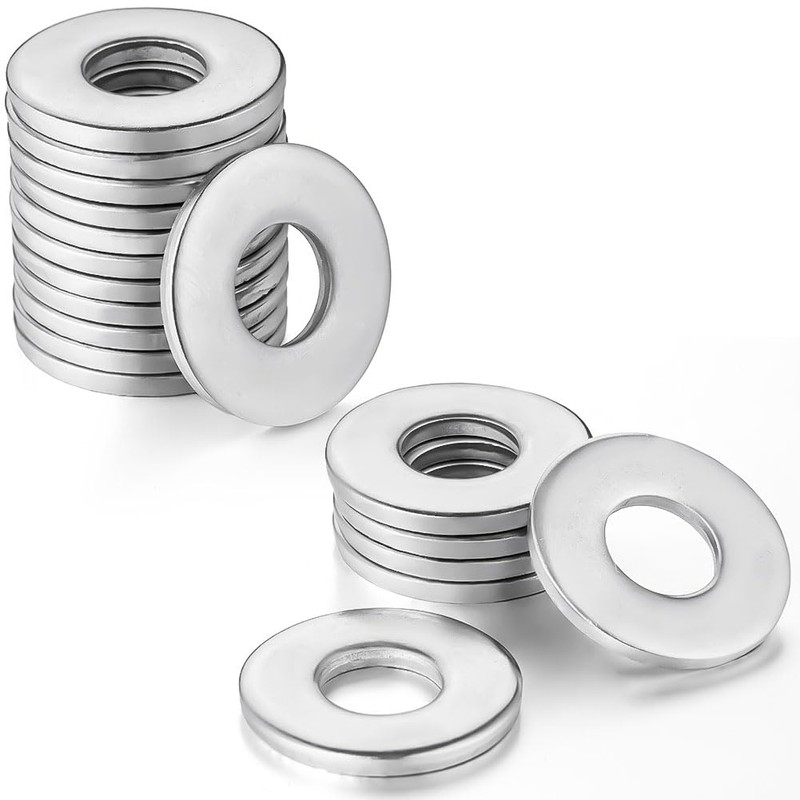 Flintronic Washers M5, Pack of 100 Flat Locking Washers, 304