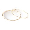 Large Hoop Earrings Hammered Textured 2.75 Inch Hoop Earrings Gold
